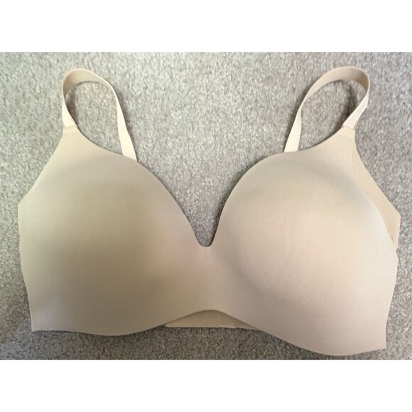 Knix Wing Woman Contour Bra Size 8 Beige Wireless 4-Way Stretch Support - Picture 1 of 4